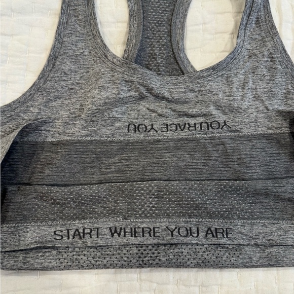 Gray Racerback Tank Top - Picture 2 of 3